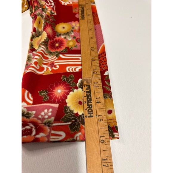 Vintage Naturally Petite Women’s Red Floral Top-Medium - Picture 4 of 8